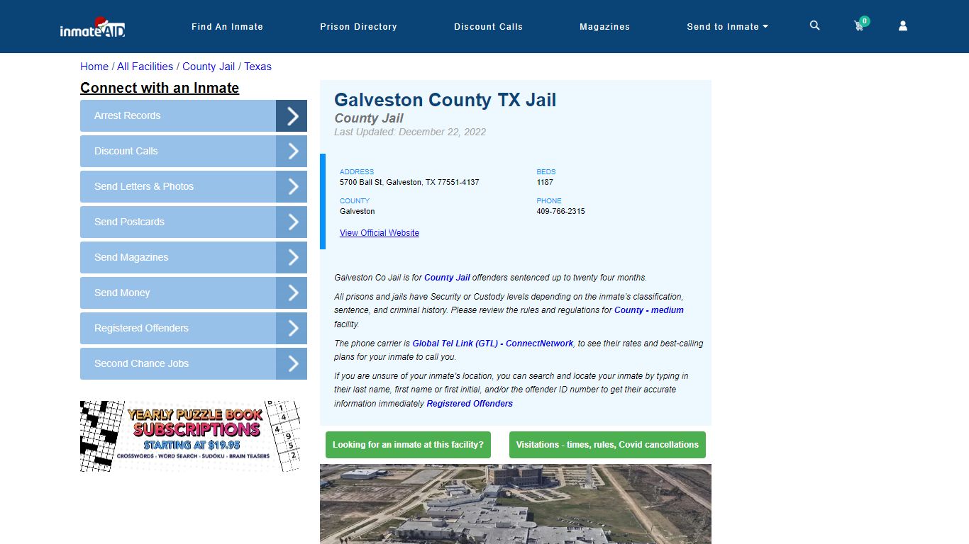 Galveston County TX Jail - Inmate Locator - Galveston, TX